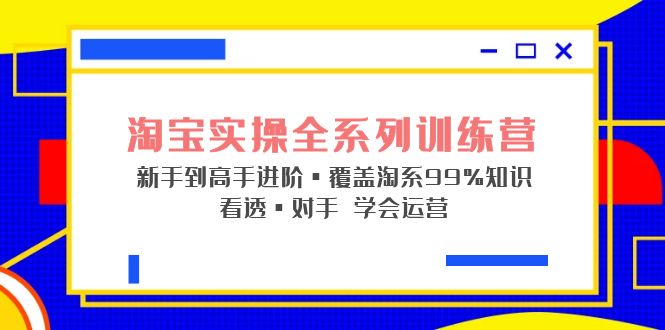 淘宝实操全系列训练营 新手到高手进阶·覆盖·99%知识 看透·对手 学会运营-奇奇网创