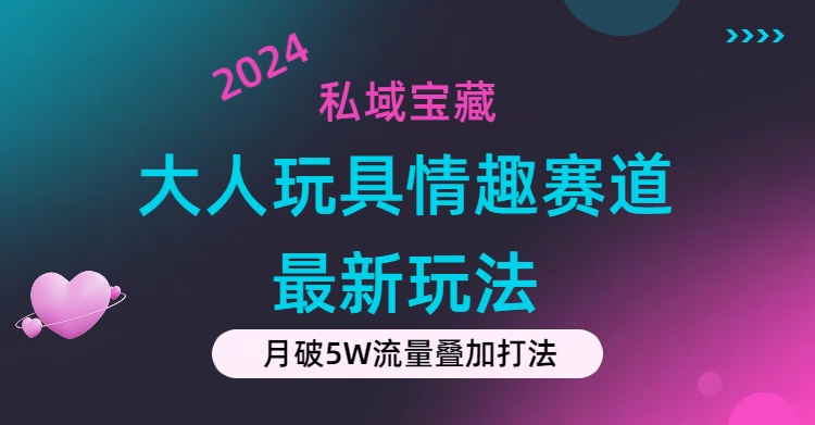 私域宝藏：大人玩具情趣赛道合规新玩法，零投入，私域超高流量成单率高-奇奇网创