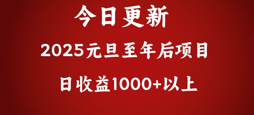 翻身项目，日收益1000+以上-奇奇网创