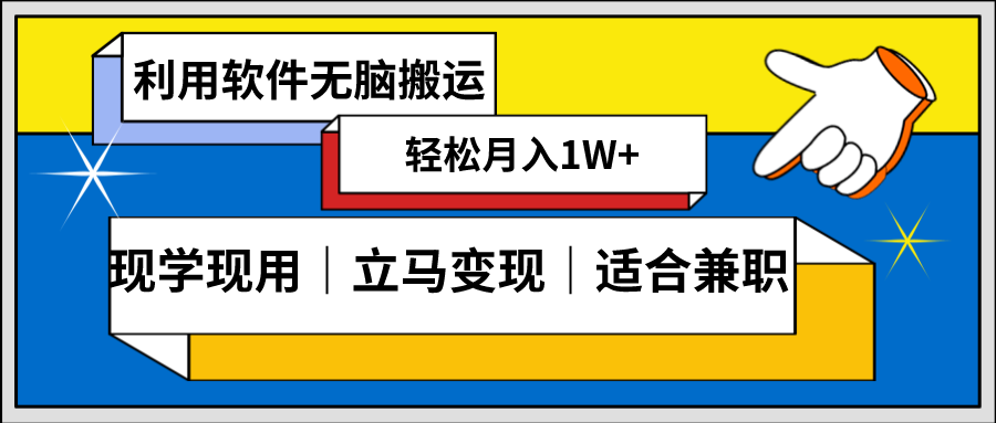 低密度新赛道 视频无脑搬 一天1000+几分钟一条原创视频 零成本零门槛超简单-奇奇网创