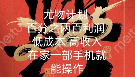尤物计划-200%暴利 低成本 高收入 一部手机即可操作-奇奇网创
