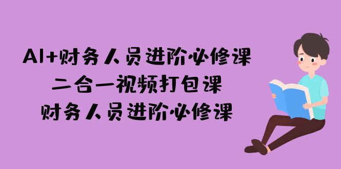 AI + 财务人员进阶必修课二合一视频打包课，财务人员进阶必修课-奇奇网创