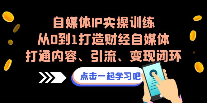 自媒体IP实操训练，从0到1打造财经自媒体，打通内容、引流、变现闭环-奇奇网创