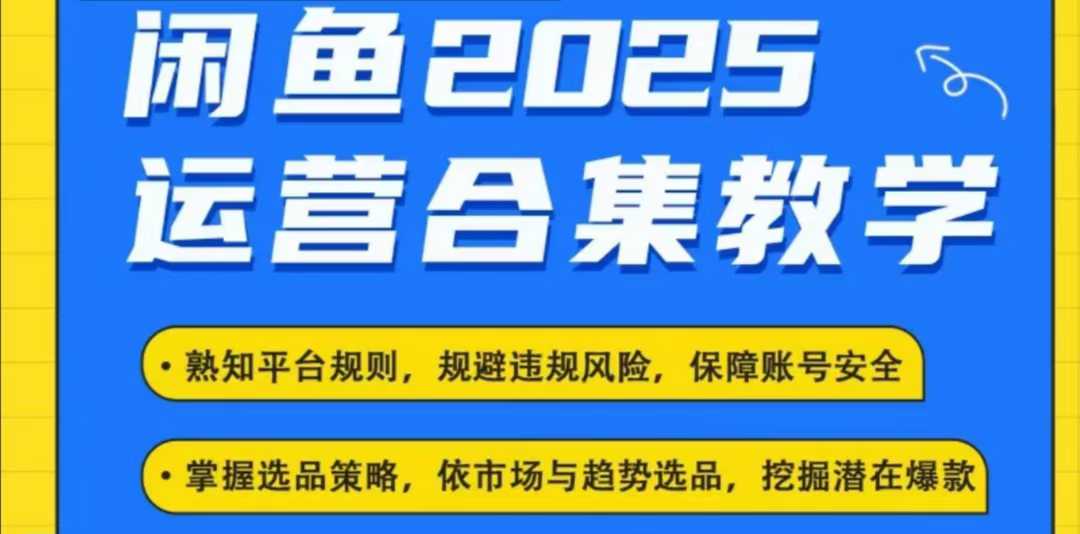 2025闲鱼电商运营全集，2025最新咸鱼玩法-奇奇网创