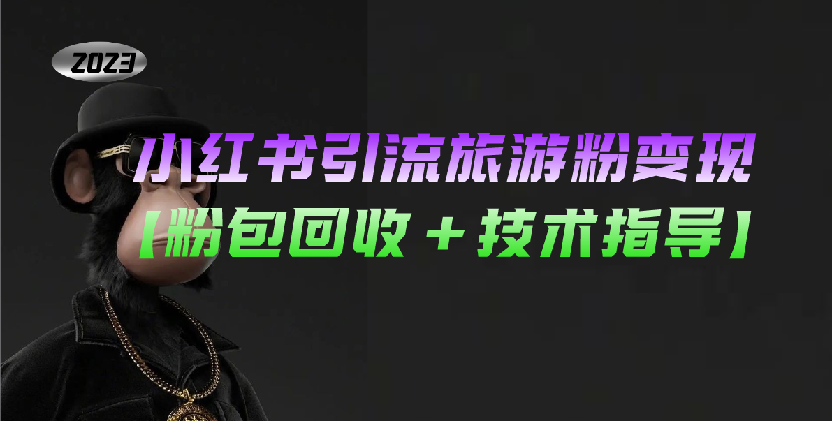 小红书引流旅游粉变现,一个月收入过万【粉包回收+技术指导】-奇奇网创