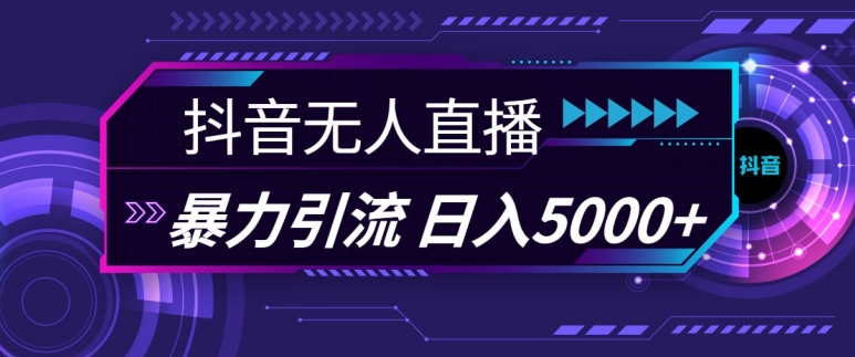 抖音快手视频号全平台通用无人直播引流法，利用图片模板和语音话术，暴力日引流100+创业粉【揭秘】-奇奇网创