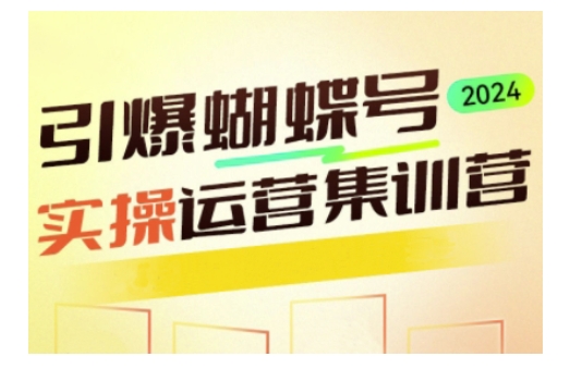 引爆蝴蝶号实操运营，助力你深度掌握蝴蝶号运营，实现高效实操，开启流量变现之路-奇奇网创