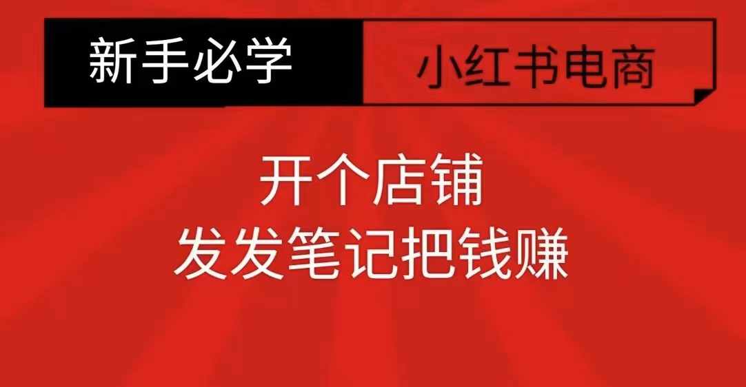 小红书零食共创【新手易上手】开个店铺，发发笔记把钱赚-奇奇网创