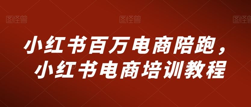 小红书百万电商陪跑，小红书电商培训教程-奇奇网创