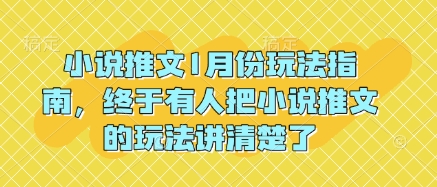 小说推文1月份玩法指南，终于有人把小说推文的玩法讲清楚了!-奇奇网创