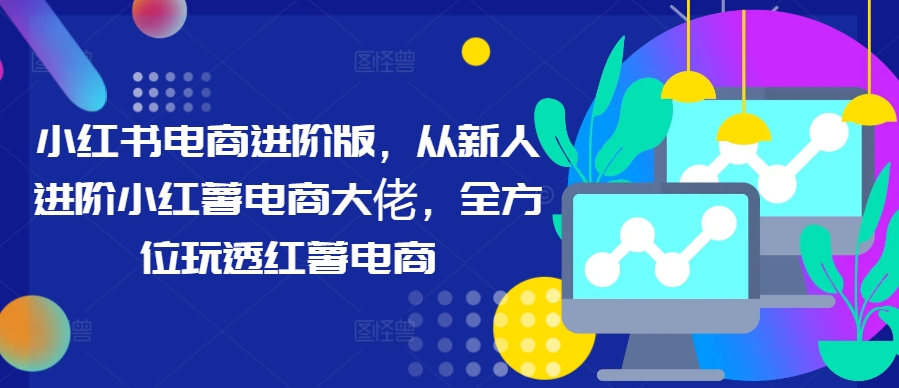 小红书电商进阶版，从新人进阶小红薯电商大佬，全方位玩透红薯电商-奇奇网创
