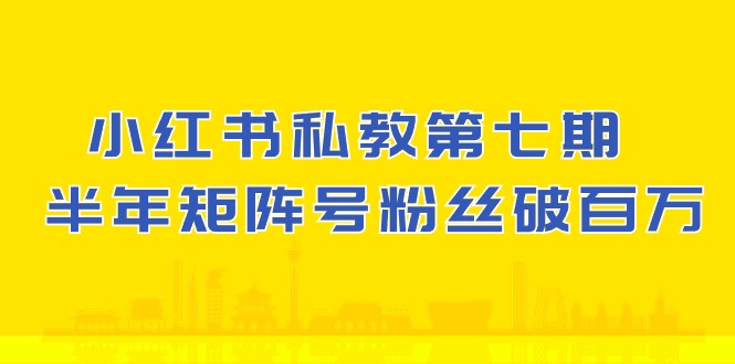 (10650期）小红书-私教第七期，小红书90天涨粉18w，1周涨粉破万 半年矩阵号粉丝破百万-奇奇网创
