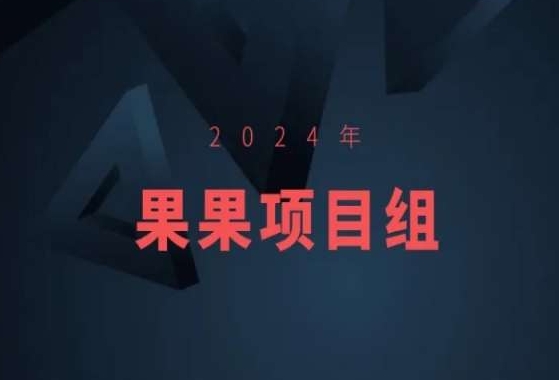 2024年果果项目组项目合集-果果最新项目-奇奇网创