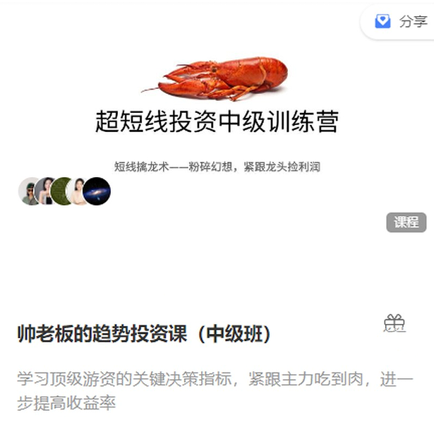 帅老板的趋势投资课（中级班短线擒龙术）超短线投资中级训练营-奇奇网创
