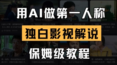 用AI做第一人称独白影视解说，手把手教学，保姆级教程-奇奇网创