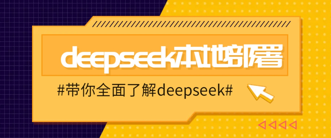 DeepSeek本地部署详细教程，轻松将deepseek部署到你的电脑上-奇奇网创
