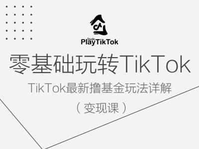零基础玩转TiKToK变现课，TikTok最新撸基金玩法详解-奇奇网创