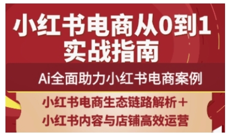 2025小红书电商全链路运营，Ai全面助力小红书电商案例-奇奇网创