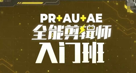 PR+AU+AE全能剪辑师入门班，剪辑入门必学课程-奇奇网创