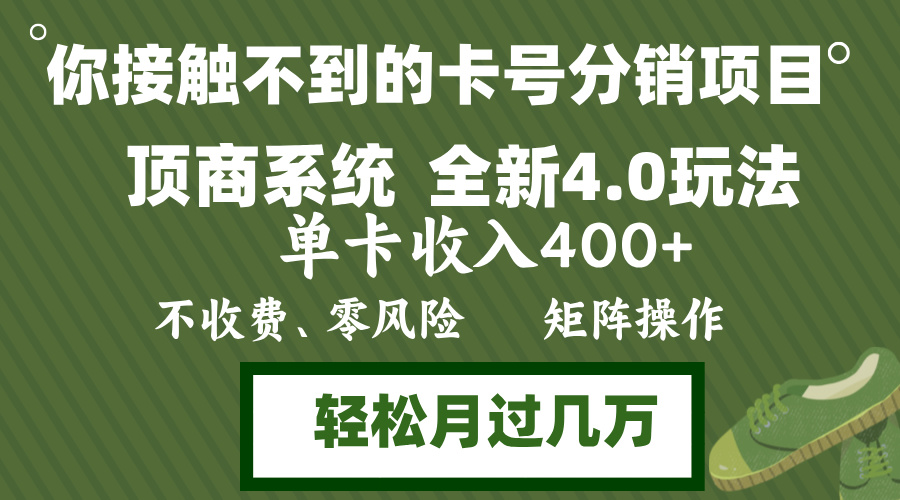（12917期）年底卡号分销顶商系统4.0玩法，单卡收入400+，0门槛，无脑操作，矩阵操…-奇奇网创