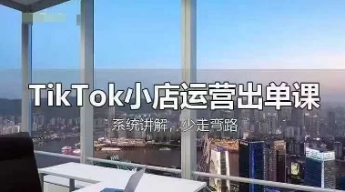 TikTok小店运营出单课，从开店选品、运营出单、发货回款，进行全流程讲解-奇奇网创