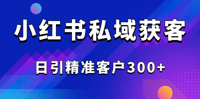 2025最新小红书平台引流获客截流自热玩法讲解，日引精准客户300+-奇奇网创