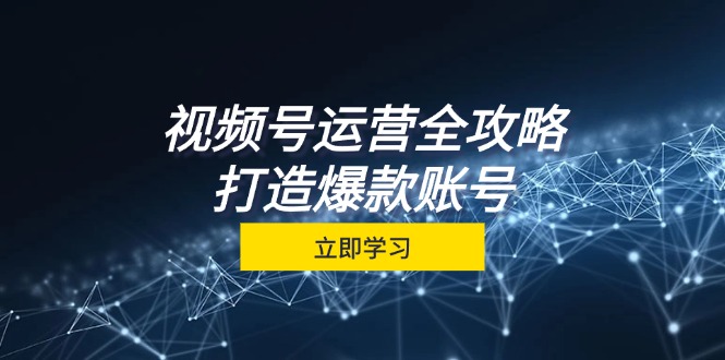 视频号运营全攻略，从定位到成交一站式学习，视频号核心秘诀，打造爆款…-奇奇网创