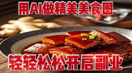 用AI做精美美食图，无需专业设备拍摄，轻轻松松开启副业-奇奇网创