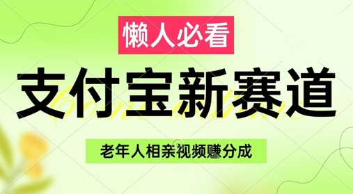 支付宝新赛道，利用老年人相亲视频，挣分成收益，轻松月入过W，操作简单-奇奇网创