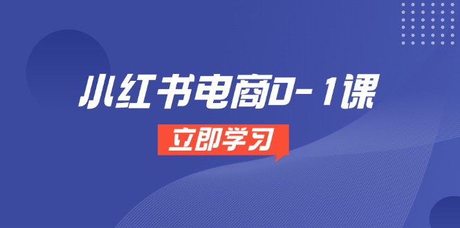 小红书电商0-1课，开店选品全流程，多平台素材处理与爆款笔记制作-奇奇网创