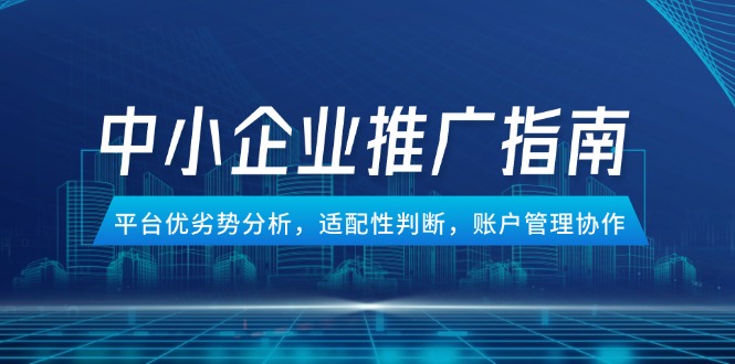 中小企业竞价推广指南，平台优劣势分析，适配性判断，账户管理协作-奇奇网创