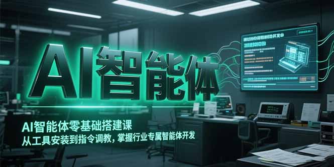 AI智能体零基础搭建课，从工具安装到指令调教，掌握行业专属智能体开发…-奇奇网创