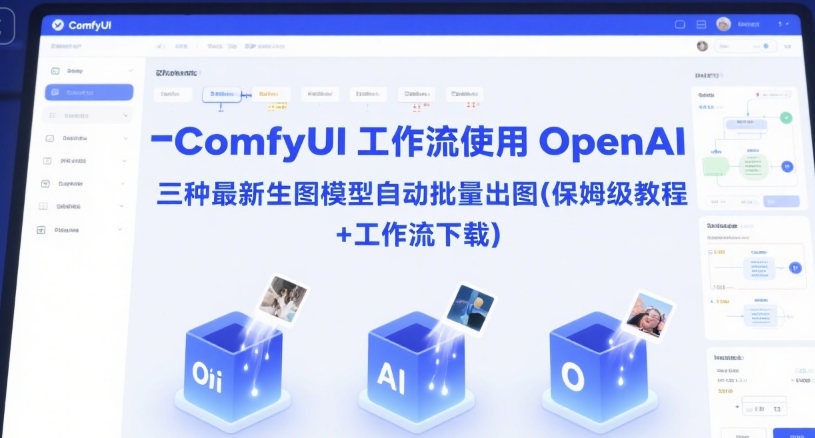 ComfyUI 工作流使用 OpenAI 三种最新生图模型自动批量出图(保姆级教程+工作流下载)-奇奇网创