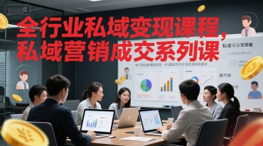 全行业私域变现课程，私域营销成交系列课-奇奇网创