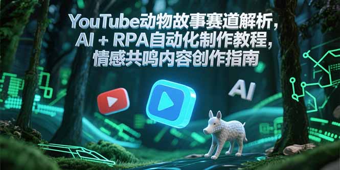 YouTube动物故事赛道解析，AI+RPA自动化制作教程，情感共鸣内容创作指南-奇奇网创