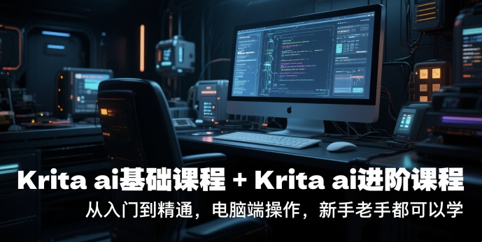 krita ai基础课程+Krita ai进阶课程，从入门到精通，电脑端操作，新手老手都可以学-奇奇网创