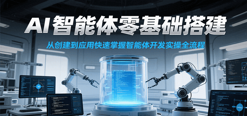 AI智能体零基础搭建实操课，从创建到应用快速掌握智能体开发全流程！-奇奇网创