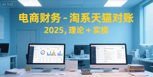 电商财务-淘系天猫对账2025，理论+实操-奇奇网创