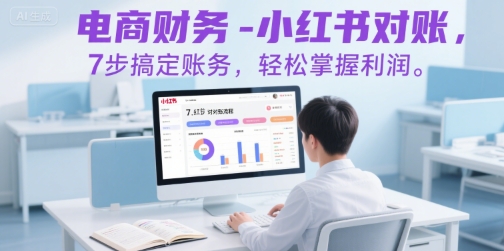 电商财务-小红书对账，7步搞定账务，轻松掌握利润-奇奇网创