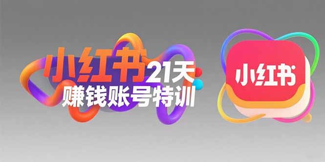 小红书21天赚钱账号特训：黄金定位技巧，高转粉文案创作，科学引流策略-奇奇网创