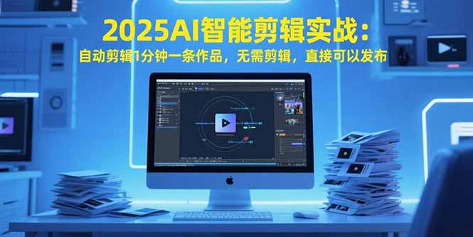 2025AI智能剪辑实战：自动剪辑1分钟一条作品，无需剪辑，直接可以发布-奇奇网创