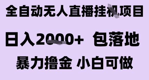 最新全自动抖音无人直播挂G项目，日入2k+ 包落地暴力撸金，小白可做【揭秘】-奇奇网创