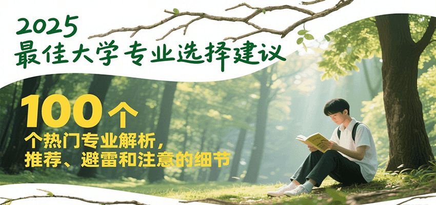 2025最佳大学专业选择建议，100个热门专业解析，推荐、避雷和注意的细节-奇奇网创