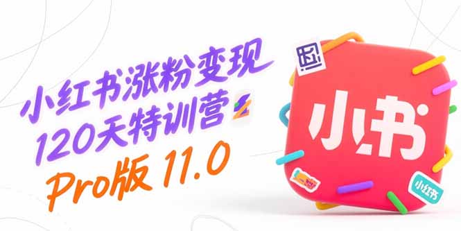 小红书涨粉变现120天特训营Pro版11.0：从0到1掌握平台运营,内容制作和变现-奇奇网创