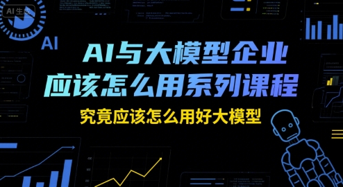 AI与大模型企业应该怎么用系列课程，究竟应该怎么用好大模型-奇奇网创