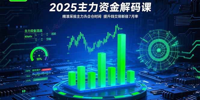 2025主力资金解码课：精准捕捉主力建仓时机，提升短线交易胜率(更新7月-奇奇网创