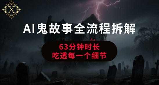 AI鬼故事从0到1全流程拆解，非常详细，全是干货-奇奇网创
