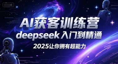 AI获客训练营，deepseek入门到精通，2025让你拥有超能力-奇奇网创