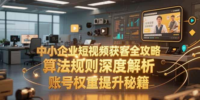 中小企业短视频获客全攻略，算法规则深度解析，账号权重提升秘籍-奇奇网创