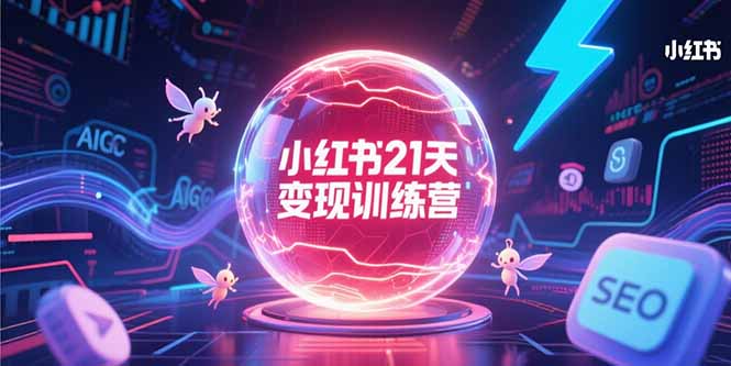 小红书21天变现训练营，AIGC工具高效应用，SEO优化核心技巧-奇奇网创